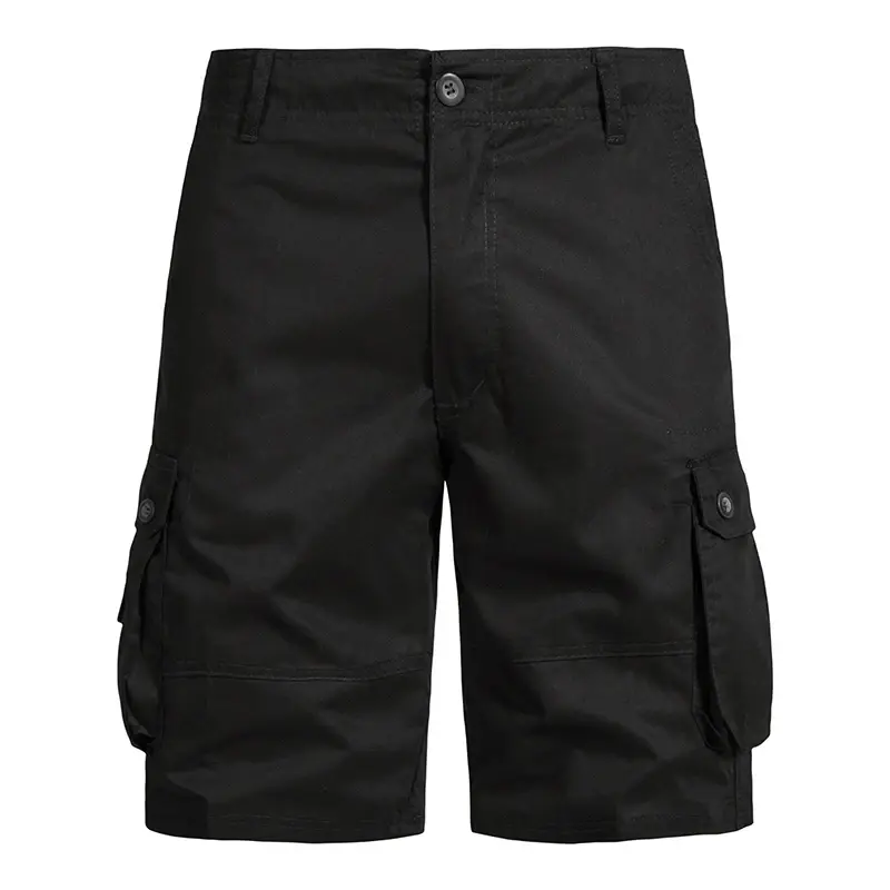 Men Casual Cargo Shorts Big Pocket Large Size Straight Leg Male Utility Half Short Pants Summer Cotton Work Shorts Fashion Loose