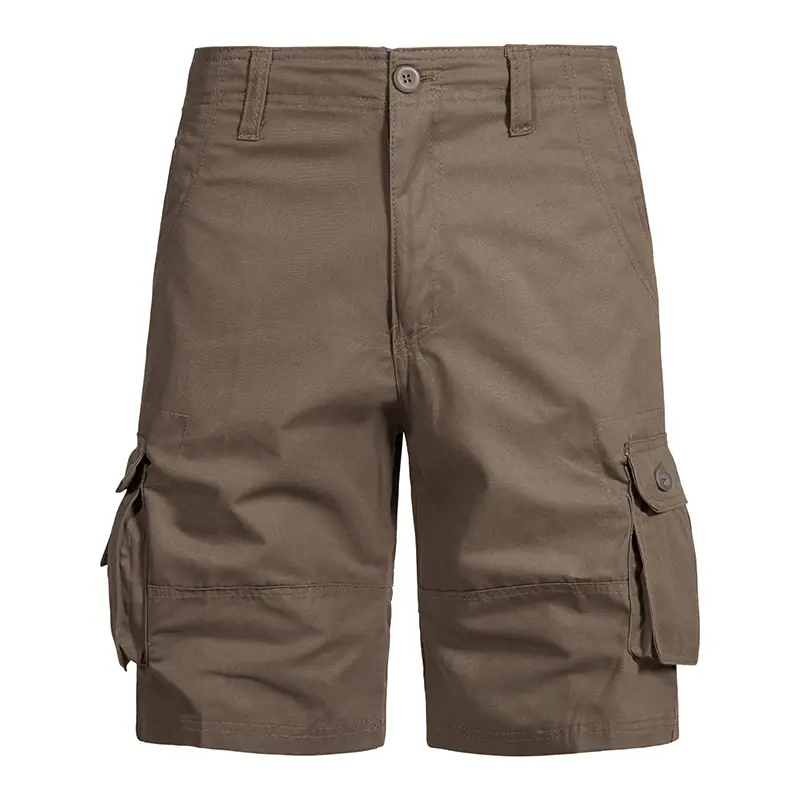 Men Casual Cargo Shorts Big Pocket Large Size Straight Leg Male Utility Half Short Pants Summer Cotton Work Shorts Fashion Loose