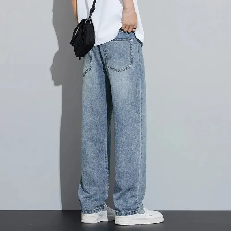Men's Jeans Loose Summer Spring New Arrival Tencel Straight Leg Thin Casual Breathable Comfortable Fit Casual Pants men jeans