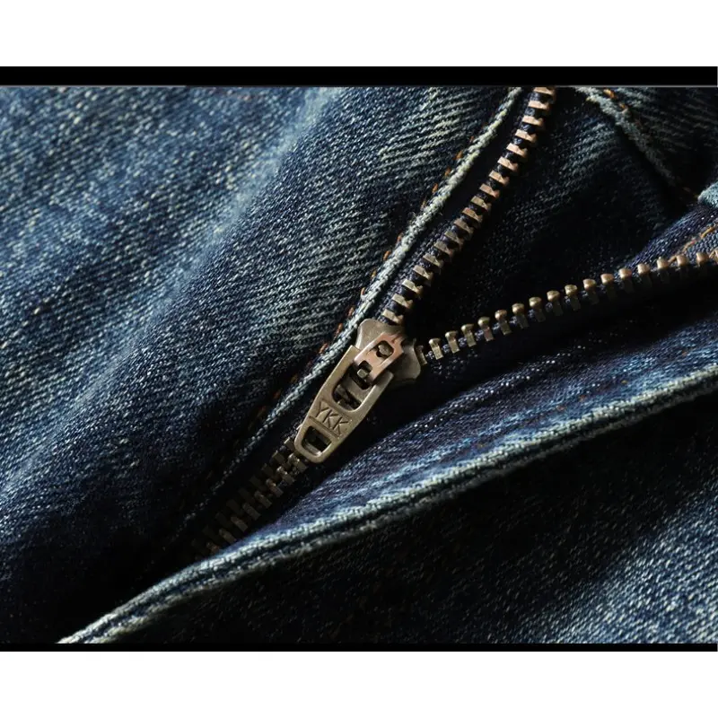Jeans for Men Casual Loose Fit American Style Vintage Straight Leg Light Luxury Pants for Spring Summer High-end Trendy