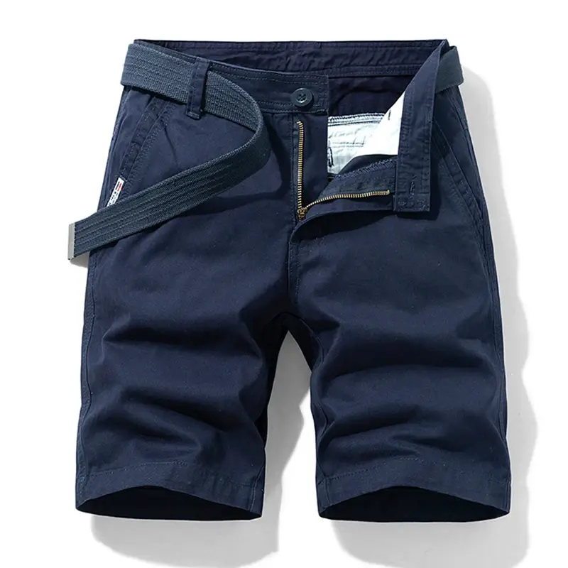 Men Casual Cargo Shorts Fashion Cotton 100% Tactical Shorts Pants Men Outdoor Breathable Joggers Shorts Men Summer Casual Solid