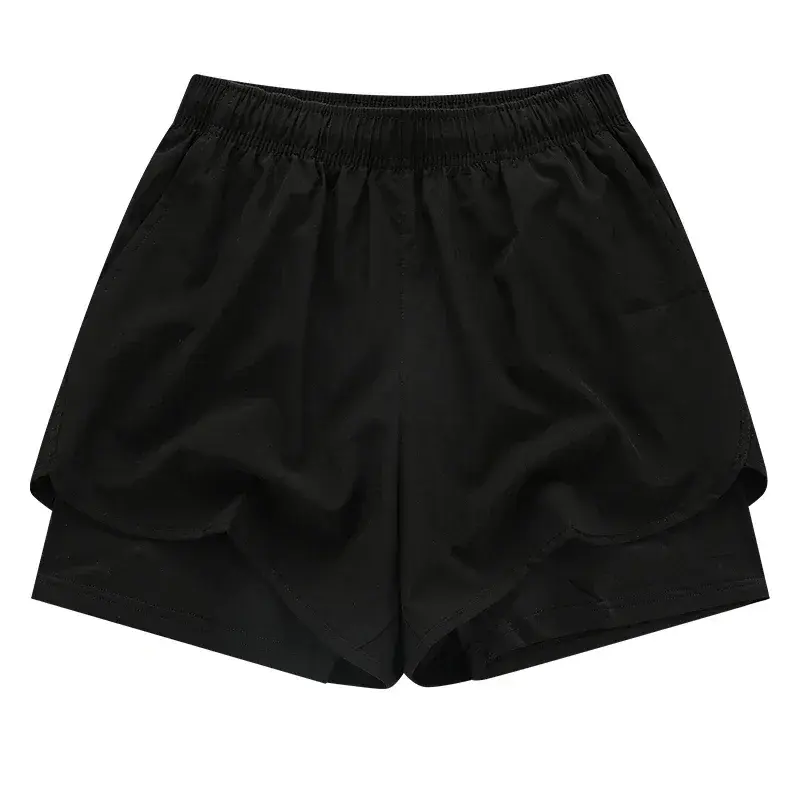 Men Sportswear 2 in 1 Short Pants Double-deck Beach Bottoms Summer Gym Fitness Training Jogging Running Shorts NEW Sport Shorts