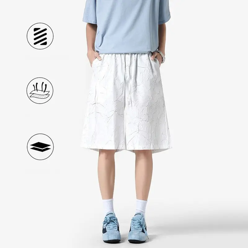 Men's Short Pants Five-Point Casual Beach Youth Leisure Trousers Fashionable Young Men's Mid-Length Shorts Summer Mens Shorts