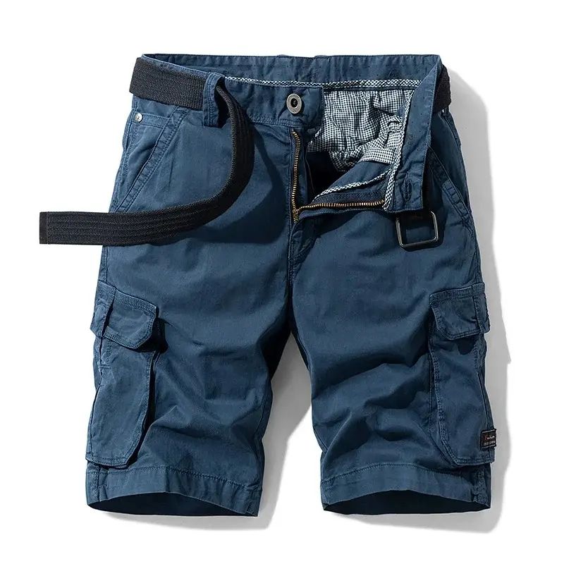 Men Casual Shorts Mens Military Cargo Pocket Pants Cotton Male Tactical Shorts No Belt Plus Size 2025 Summer Fashion Cargo Short