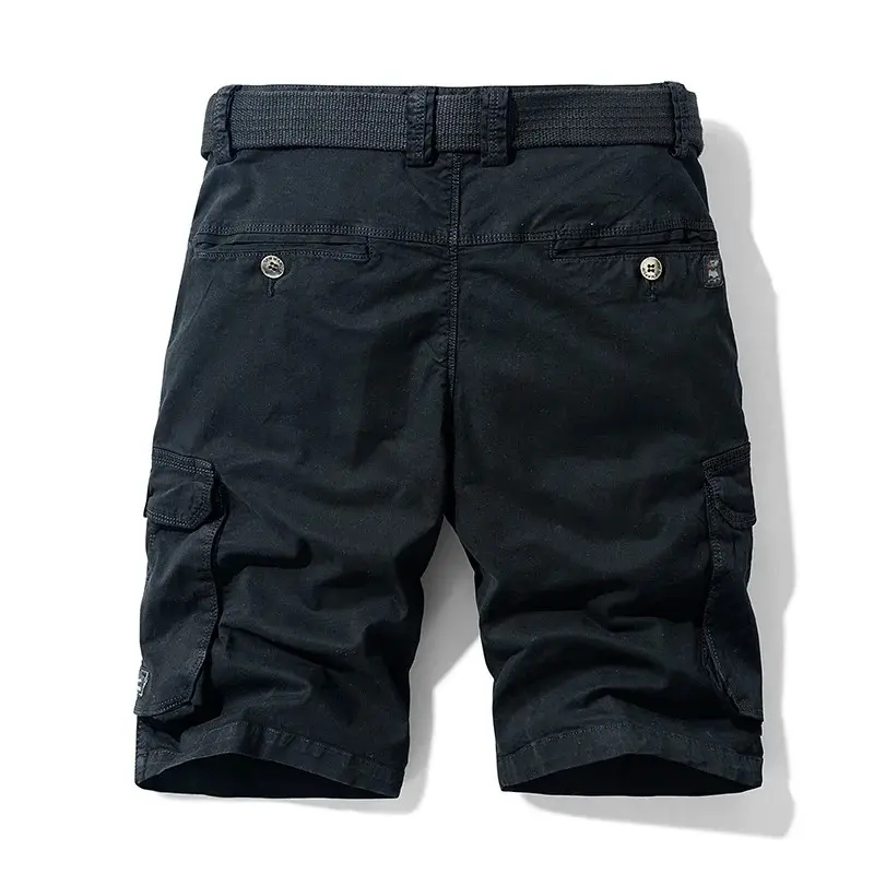 Men Casual Shorts Mens Military Cargo Pocket Pants Cotton Male Tactical Shorts No Belt Plus Size 2025 Summer Fashion Cargo Short