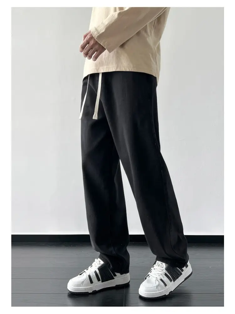 M-5XLTeenage Jeans Appear Slim and Loose Fitting Casual and Versatile Sportswear Pants Straight Leg Trendy Jeans Cargo Pants Men