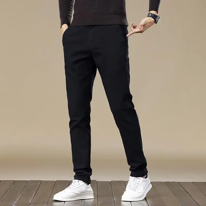 Casual Long Trousers for Men Spring Autumn New Style Business Formal West Pants Youth Trendy Brand AE Stock Slim Fit Joggers Men