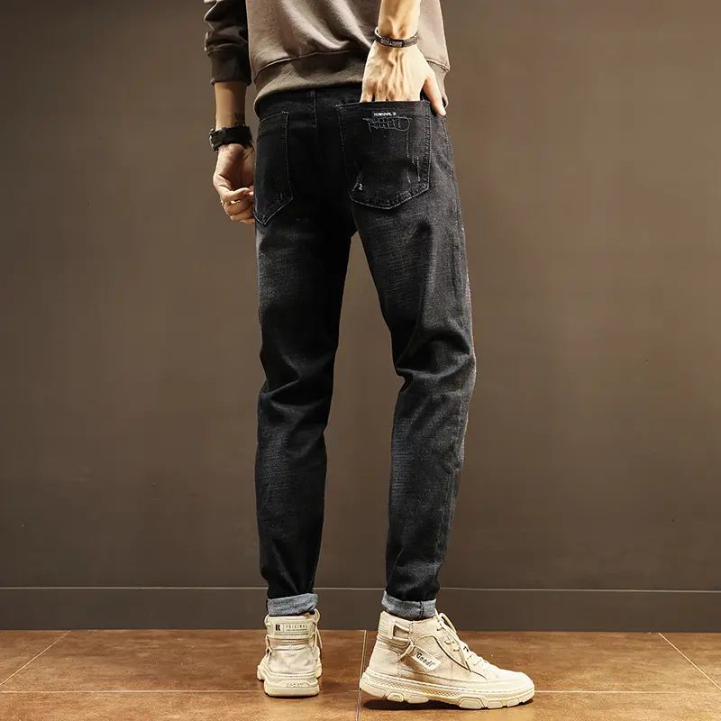 Mens Jeans Slim Casual Street Classic Skinny Pencil Jeans Stretch Style Comfortable Casual Fashion Versatile Baggy Jeans Men Y2k
