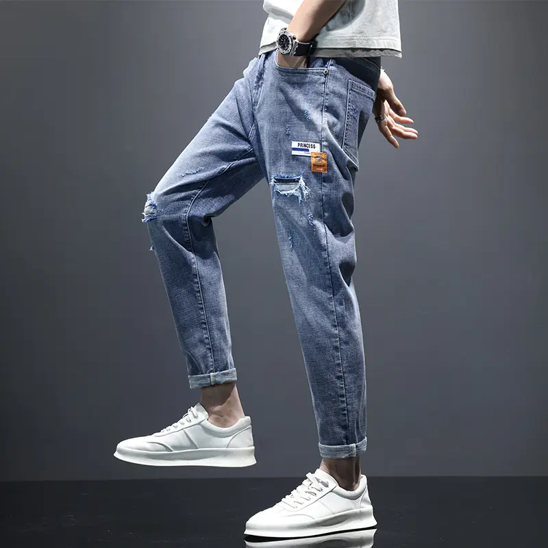 Fashion 2025 Spring Autumn New Arrival Men's Loose Straight Wide Leg Jeans Regular Pencil Pants Harajuku Denim Trousers for Men