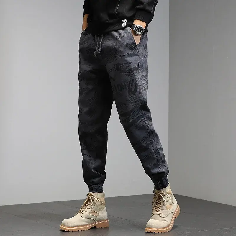 Men Pants Loose Casual Camouflage Trousers for Men Multi-Pocket Outdoor Loose Long Straight Leg Pants Streetwear Cargo Pants Men