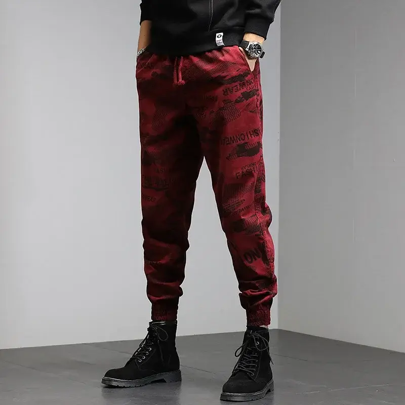 Men Pants Loose Casual Camouflage Trousers for Men Multi-Pocket Outdoor Loose Long Straight Leg Pants Streetwear Cargo Pants Men