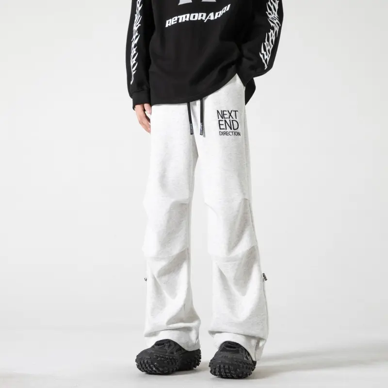 Men's Wide-legged Pants Men's Quick Dry Street Clothing Loose Oversized Korean Hip Hop Streetwear Men 2025 Spring/Summer