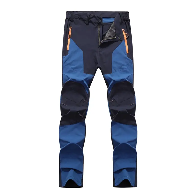 Mens Hiking Pants Trekking Camping Ski Pants Waterproof Windproof Outdoor Soft Shell Rain Trousers Thin Quick Dry Men Breathable