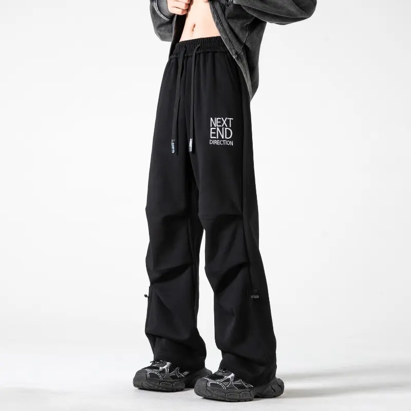 Men's Wide-legged Pants Men's Quick Dry Street Clothing Loose Oversized Korean Hip Hop Streetwear Men 2025 Spring/Summer