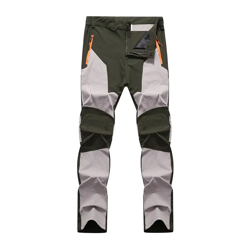 Mens Hiking Pants Trekking Camping Ski Pants Waterproof Windproof Outdoor Soft Shell Rain Trousers Thin Quick Dry Men Breathable
