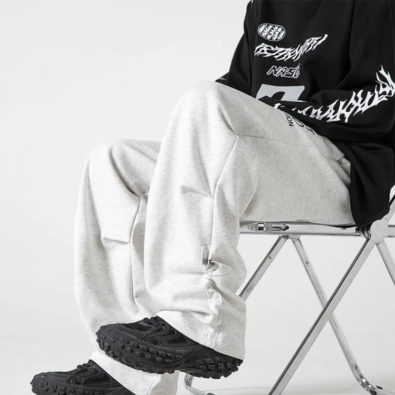 Men's Wide-legged Pants Men's Quick Dry Street Clothing Loose Oversized Korean Hip Hop Streetwear Men 2025 Spring/Summer