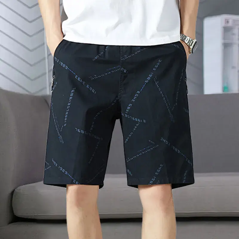 Mens Cargo Shorts Casual Gym Shorts Drawstring Cotton Shorts Men's Elastic Waist Sweat Shorts Relaxed Fit Short Work Pants