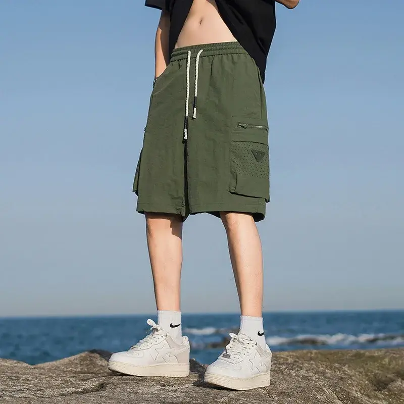 Sweatpants Men's Cargo Shorts Thin Shorts for Outings Outdoor Travel Casual Sports Shorts Large Pockets Men Shorts Mens Clothing