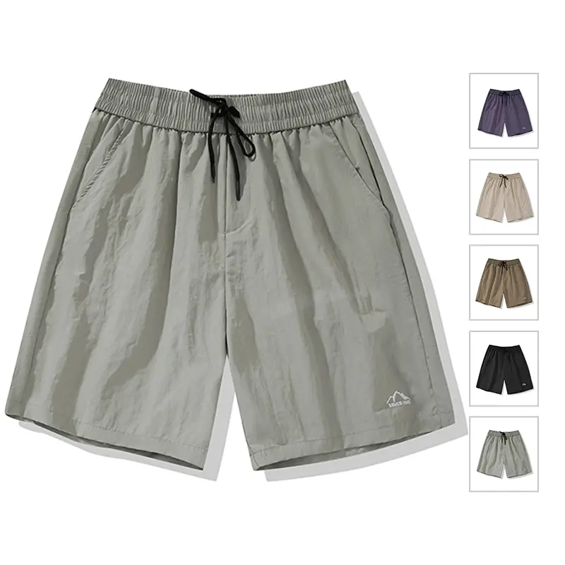 Men's Shorts Pants Summer Casual Embroidery Shorts Pants Simple Baggy Pants Trend Fashion Shorts Jogging Breathable Short Pants