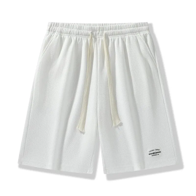 Summer Men's Running Shorts Casual Jogging Sport Short Pants Gym Sports Shorts Solid Color Drawstring Loose Dry Pants Shorts Men