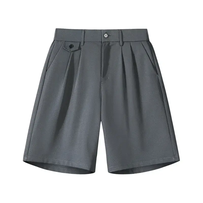 Men's Summer Pants Suit Shorts Casual Versatile Loose Fit Five-Quarter Lengths Fashion Linen Pants Man Sweatpants Shorts for Men