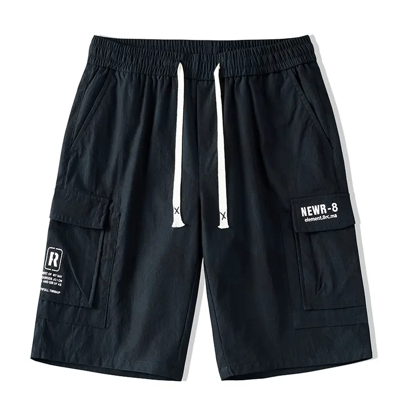 Casual Sport Short Pants Men Stretch Waist Quality Sweatshorts Summer Mens Shorts Pocket Shorts for Men 100% Polyester Fibre
