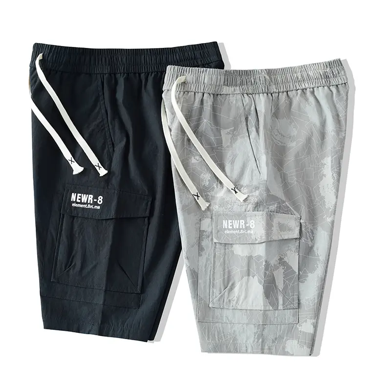 Casual Sport Short Pants Men Stretch Waist Quality Sweatshorts Summer Mens Shorts Pocket Shorts for Men 100% Polyester Fibre