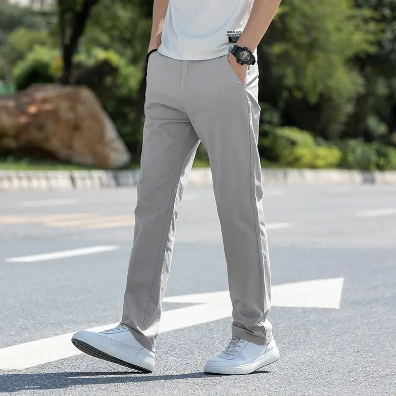 Men Pants Cotton Plus Size Loose Straight Pants Sports Casual Jogging Training Overalls Korean Style Streetwear Mens Baggy Hosen