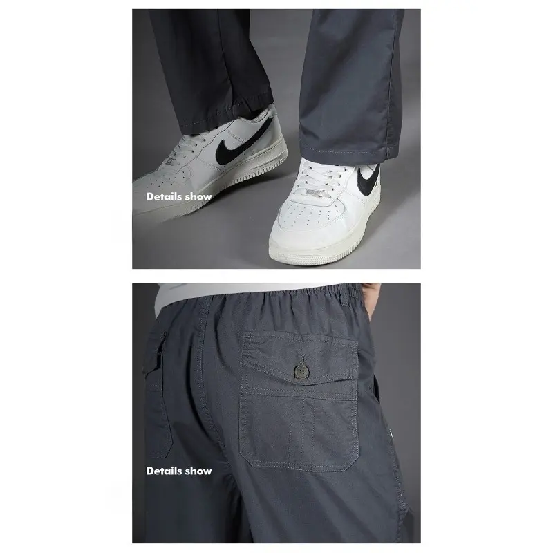 Men's Cargo Pants Streetwear Cotton Work Wear  Large Size 6xl Casual Climbing Joggers Sweatpants Hombre Autumn Trousers Military