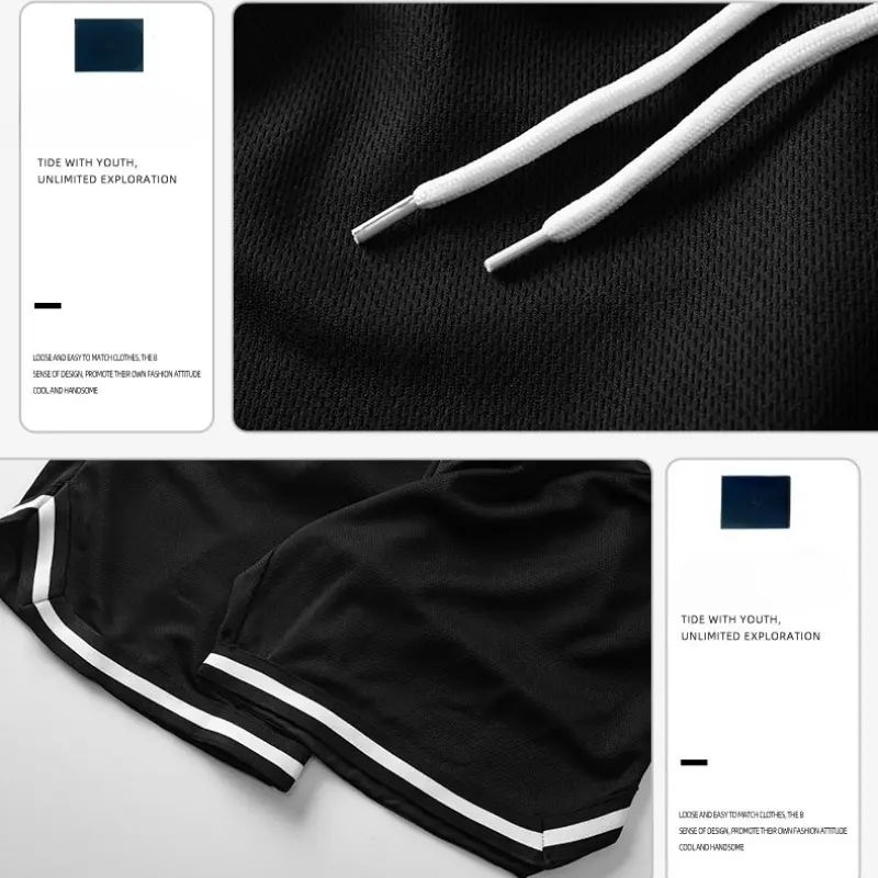 Mens Casual Pants Summer New Shorts Sports Basketball Pants Capri Pants Loose Outdoor Quick Drying Ice Silk Linen Pants Men Iefb