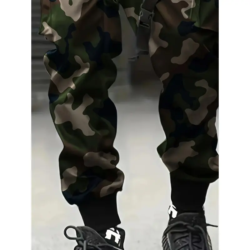 Mens Joggers Pants Camouflage Cargo Pants Men Hip Hop Skateboard Jogger Fashion Casual Beam Feet Pant Men S-2XL Cargo Pants