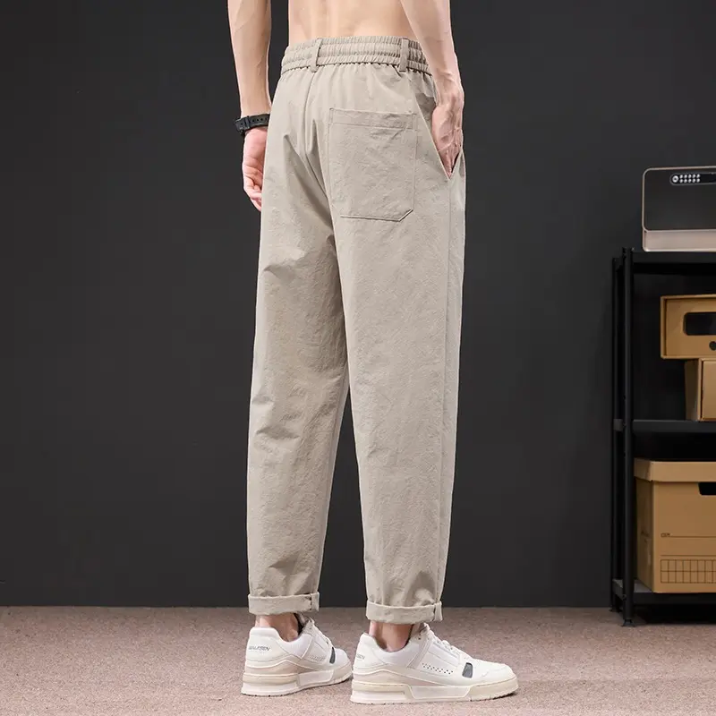 Summer Ice Silk Quick-drying Casual Pants, Is Cool and Refreshing. Silk Cooling Straight-leg Loose and Comfortable Pants for Men