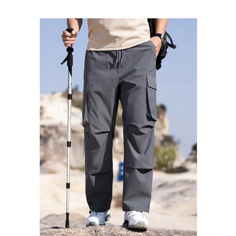 Men Sports Casual Pants American Style Work Pants Son Men's New Spring and Fall Tide Loose Outdoor Mountaineering Punch Pants