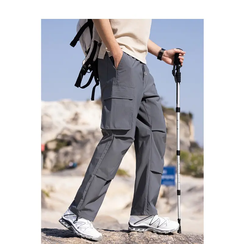 Men Sports Casual Pants American Style Work Pants Son Men's New Spring and Fall Tide Loose Outdoor Mountaineering Punch Pants