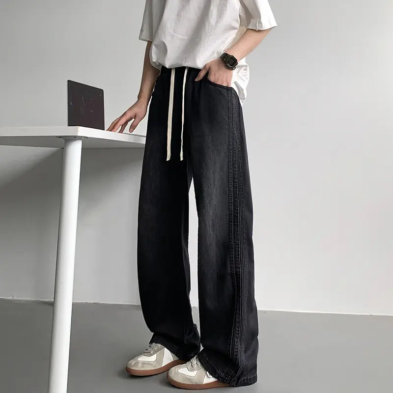 Denim Trousers for Men Loose New Denim Jeans Trendy Streetwear Baggy Pants Fashion Dropship Baggy Jeans Jeans for Men