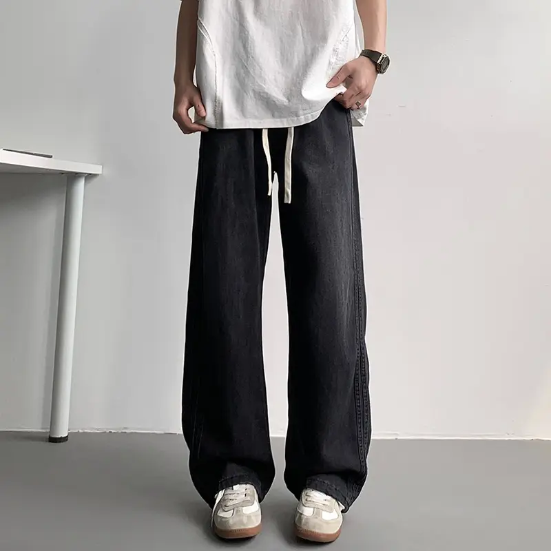 Denim Trousers for Men Loose New Denim Jeans Trendy Streetwear Baggy Pants Fashion Dropship Baggy Jeans Jeans for Men