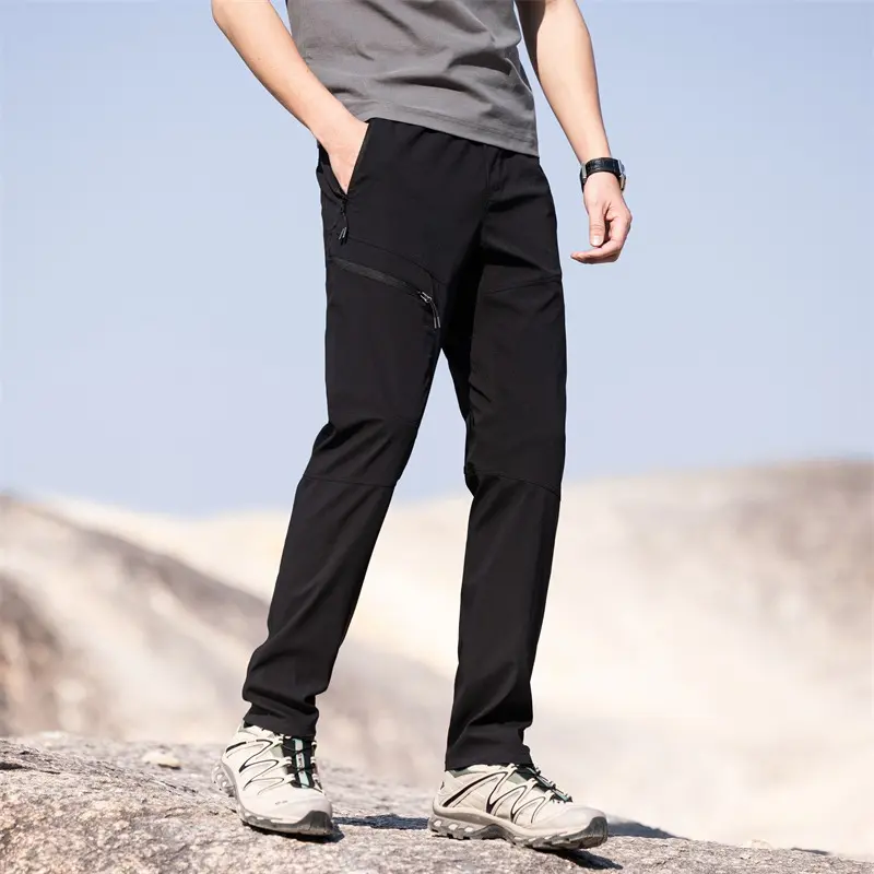 Men Quick Dry Outdoor Mountain Elastic Lightweight Cool Track Pant Men Loose Casual Sport Techwear Cargo Pants Trouser Jogger
