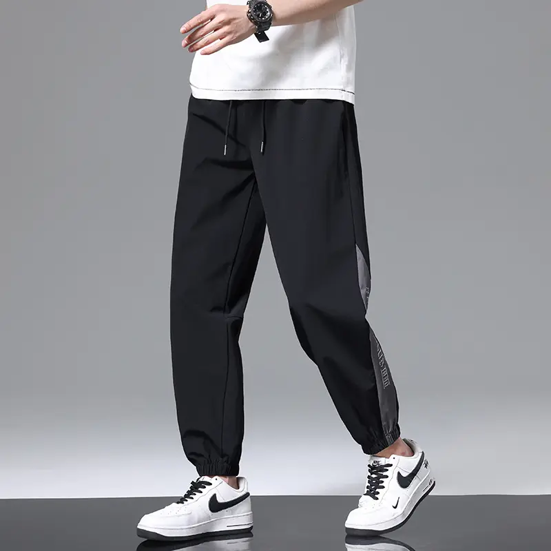 Men's Casual Pants with Black Loose Pockets Outdoor Sport Pants High Street Pants Men's Trendy Large Size 10XL-L Mens Pants