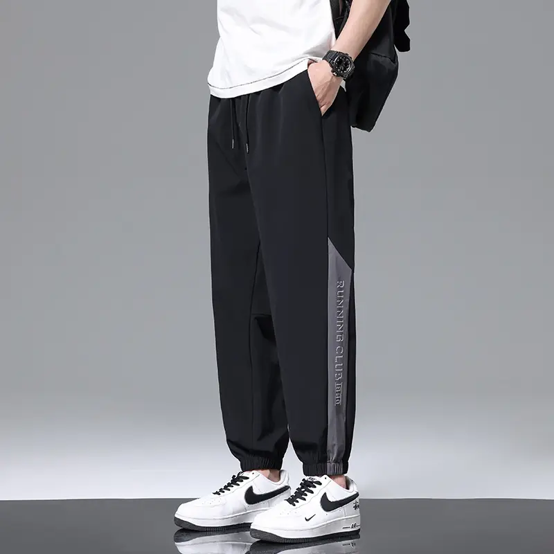Men's Casual Pants with Black Loose Pockets Outdoor Sport Pants High Street Pants Men's Trendy Large Size 10XL-L Mens Pants