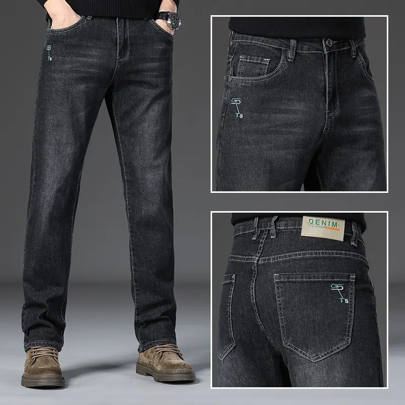 Business Jeans Brand Men's Summer Thin Straight Fashion Classic Straight Slim Denim Pants Comfortable Male Clothing Jeans