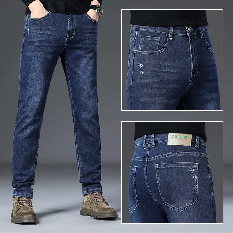 Business Jeans Brand Men's Summer Thin Straight Fashion Classic Straight Slim Denim Pants Comfortable Male Clothing Jeans