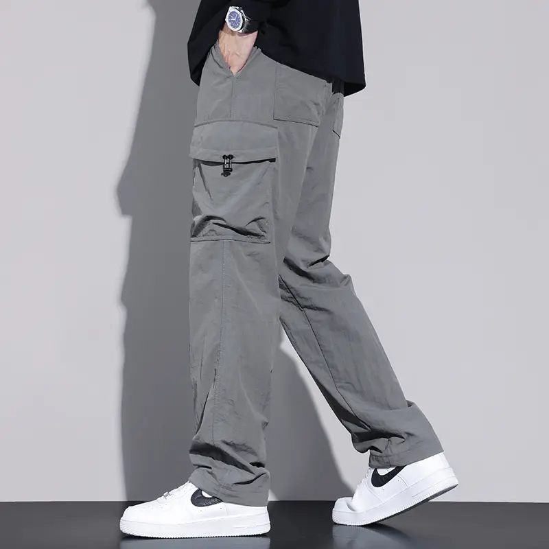 2025 New Outdoor Men's Casual Pants Quick Drying Charge Pants Show High Breathability Loose Comfort Versatile and Simple Design