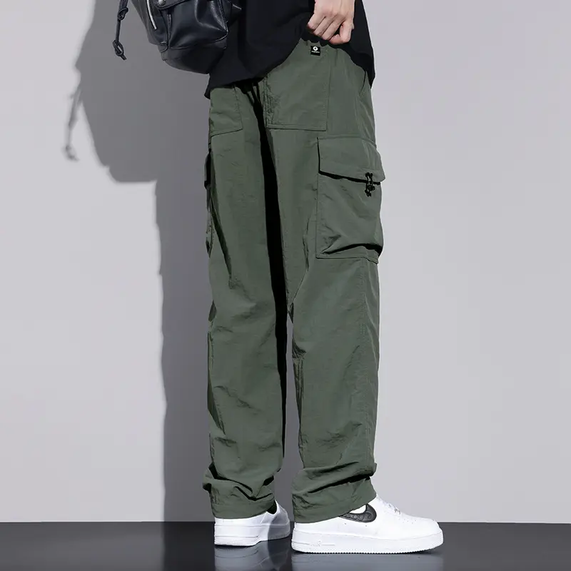 2025 New Outdoor Men's Casual Pants Quick Drying Charge Pants Show High Breathability Loose Comfort Versatile and Simple Design
