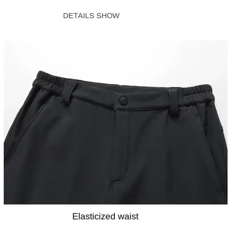 Men's Pants Camping Hiking Trekking Climbing Outdoor Trousers Tactical Combat Cargo Elastic Oversized Cargo Pants Men Streetwear