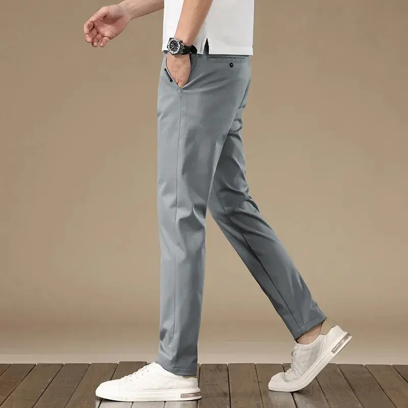 Men Pants Casual Solid Color Business Fashion Straight-leg Trousers Baggy Hosen Military Harem Pants Men Japanese Streetwear Men