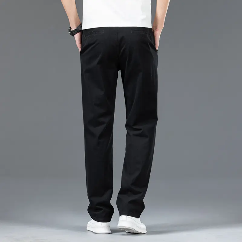 Men Formal Occasion Business Work Pants Male Basic Solid Straight Leg Casual Pants High Quality Brand Versatile Outdoor Trousers