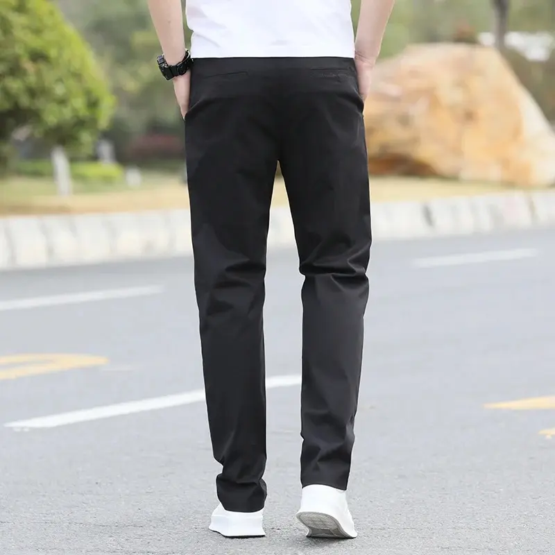 Mens Pants Men's High-Quality Chinos -Cotton 98% Casual Trousers - Breathable Straight Pants (Sizes W28-w40) Streetwear Men