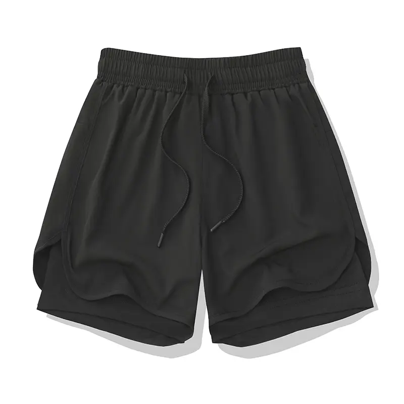 Men's Summer New Quick Drying Breathable Active Training Exercises Jogging Cycling Loose-Fit Shorts Unisex 2-in-1 Running Shorts