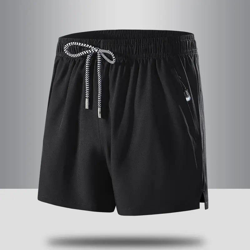 Beach Running Short Pants Summer Hot Ice Silk Shorts for Men Gym Sports Male Loose Lightweight Quick Dry Solid Colors Shorts Man