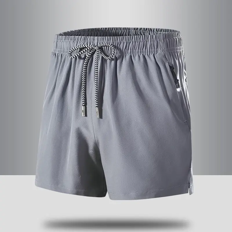 Beach Running Short Pants Summer Hot Ice Silk Shorts for Men Gym Sports Male Loose Lightweight Quick Dry Solid Colors Shorts Man